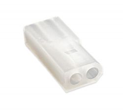 Male .062" Pin & Socket Receptacle Housing, 2 Circuits, 2x1